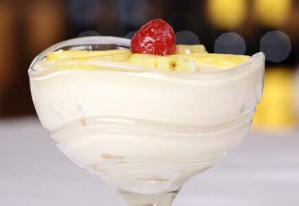 Candied Ginger and Pineapple in Yogurt Cheese Image